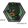 PJ Masks  Gekko  Broderet strygemærke 6 x 7 cm 3472-04