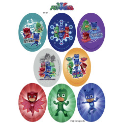 PJ Masks ovale strygemærke print 6827 serie