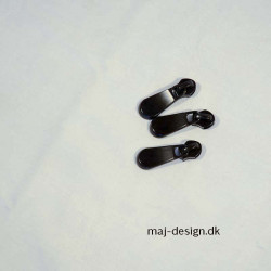 8mm glider med langt kraftig greb til spiral lynlås