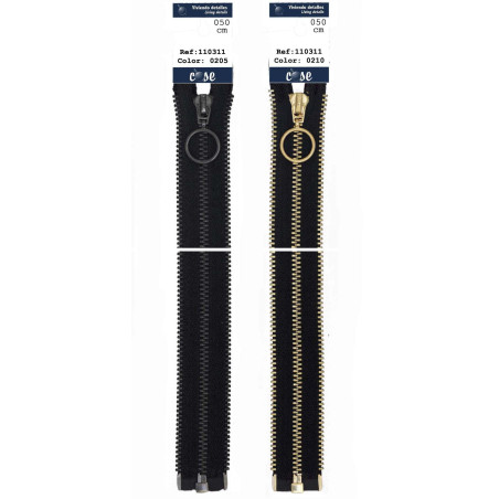 Tribbel lynlås 4mm delbar 
