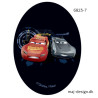 Cars 3 Mcqueen og Storm  Printet strygelap 11x8 cm