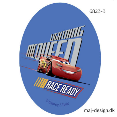Cars McQueen Printet strygelap 11x8 cm