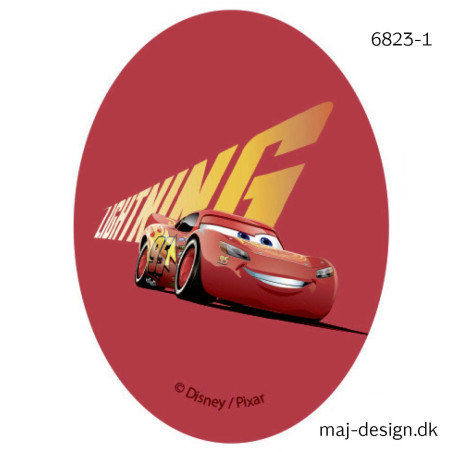 Cars 3 Mcqueen Printet strygelap 11x8 cm
