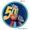 Cars 3 Mcqueen og Storm  printet strygemærke  Ø 6,5 cm