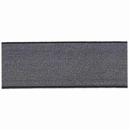 Sort elastik m/sølv tråd 40 mm