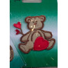 Bamse m/hjerte 6,5 x 7cm