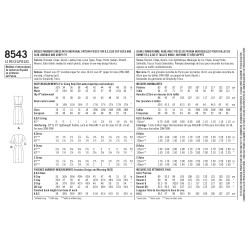 Kjole  også plusmode snitmønster 8543