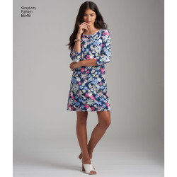 Kjole m/lommer snitmønster 8548