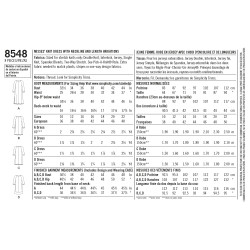 Kjole m/lommer snitmønster 8548