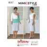Kjole mimiGstyle  også plusmode snitmønster 8547