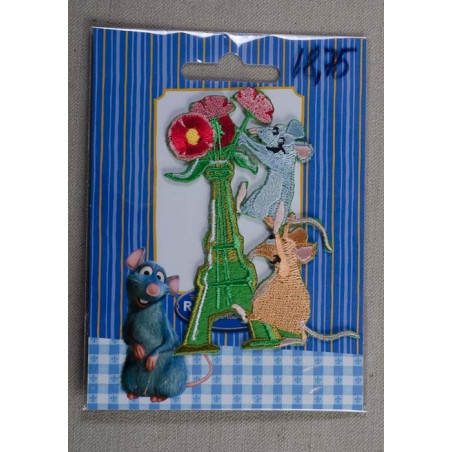 Ratatouille, Remy og Eifeltårnet  8x6cm