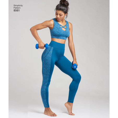 Leggings  også plusmode snitmønster 8561