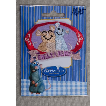 Ratatouille "Emile &Remy" 7,5x4,5cm