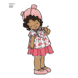 Babytøj jakke bukser kyse og sko snitmønster 8562