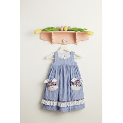 Pigekjole og taske m/sløjfe snitmønster 8565