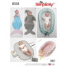 Babynest  og baby sovepose som havfrue snitmønster 8568