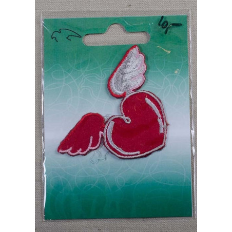 Hjerte m/vinger 7x4,5cm