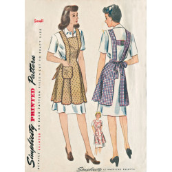 1940´vintage forklæde snitmønster 8571