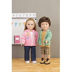 Dukketøj til 45,5 cm dukke snitmønster 1876