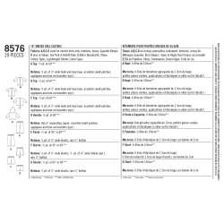 Dukketøj til 45,5 cm dukke snitmønster 1876