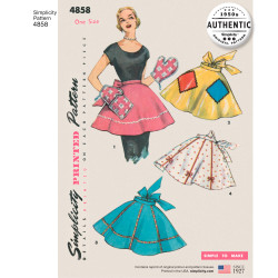 1950´vintage  forklæde snitmønster 4858