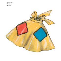 1950´vintage  forklæde snitmønster 4858