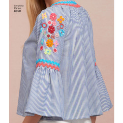 Tunika og bluse snitmønster 8600