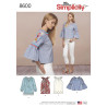 Tunika og bluse snitmønster 8600