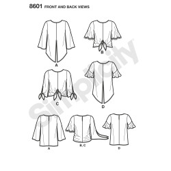 Bluse snitmønster 8601