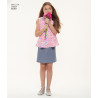 Pigenederdel  bluse  og bukser snitmønster Newlook 6549