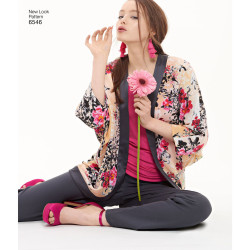 Top bukser og kimono snitmønster easy Newelook 6546