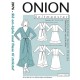 Slå-om kjole m/flæse Onion snitmønster