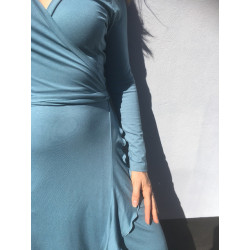 Slå-om kjole m/flæse Onion snitmønster