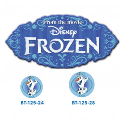 Frozen Olaf knap med øje, 6 stk pr kort
