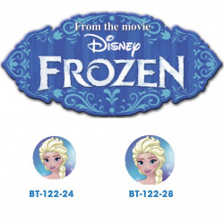 Frozen Elsa knap med øje, 6 stk pr kort