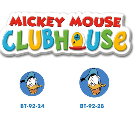 Disney Anders And knap med øje, 6 stk pr kort