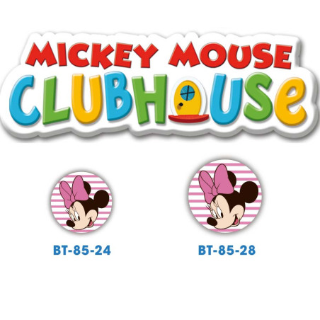 Disney Minnie Mouse  knap med øje, 6 stk pr kort