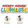 Disney Mickey Mouse knap med øje, 6 stk pr kort