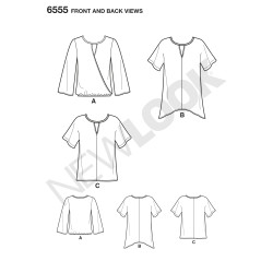 Tunika og bluse New look snitmønster 6555