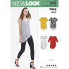 Tunika og bluse asymetrisk længde  New look snitmønster easy 6556