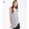 Tunika og bluse asymetrisk længde  New look snitmønster easy 6556