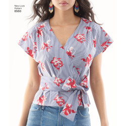 Slå-om bluse New look snitmønster 6560