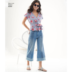 Slå-om bluse New look snitmønster 6560
