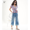 Slå-om bluse New look snitmønster 6560