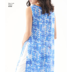 Lang top bukser og bluse snitmønster new look 6566