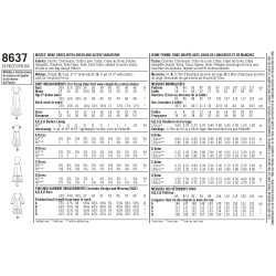 Slå-om kjole m/flæse også plusmode  Simplicity snitmønster 8637