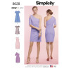 Kjole m/et ærme også plusmode  Simplicity snitmønster 8638