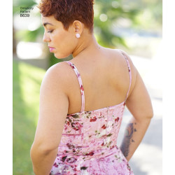 Kropsnær kjole Mimi G Style også plusmode Simplicity snitmønster 8639