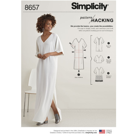 Kaftan bluse tunika Simplicity snitmønster 8657 A