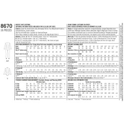 Cosplay  Jumpsuit voksen  kostume også plussize Simplicity snitmønster 8670